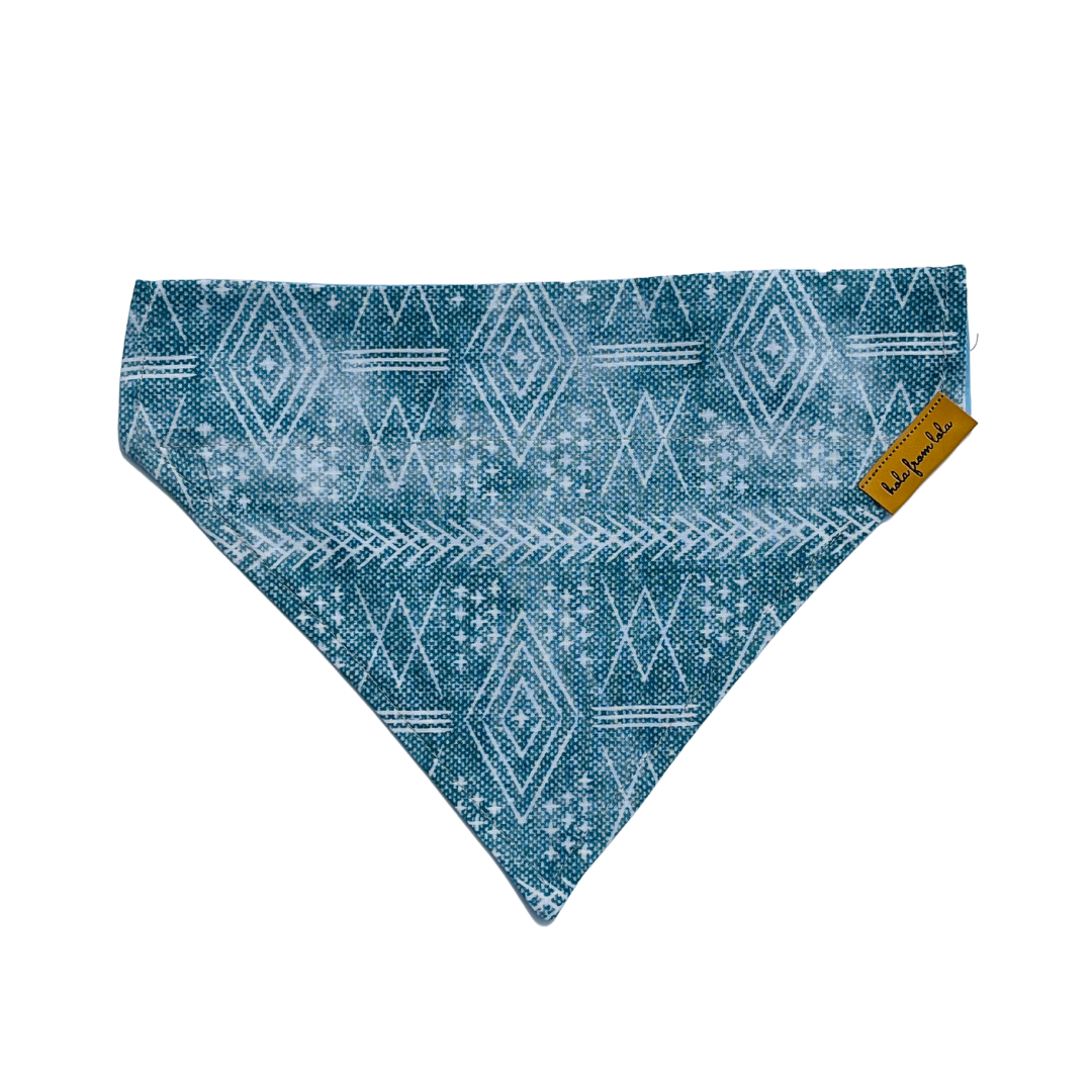 Blue Tribal Bandana