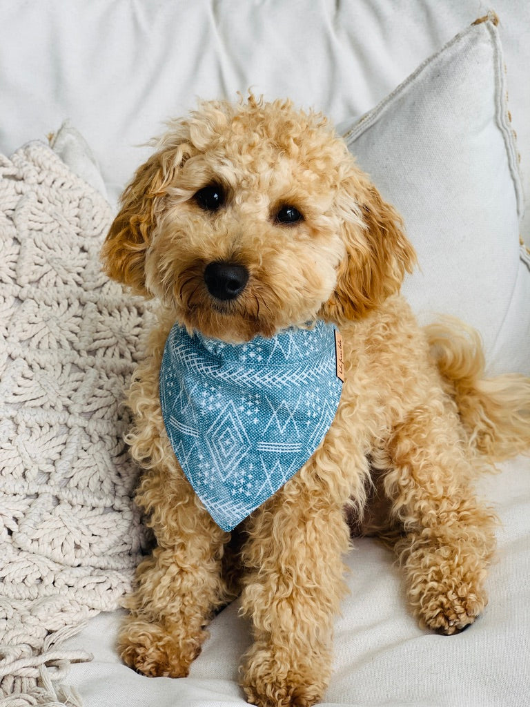 Blue Tribal Bandana